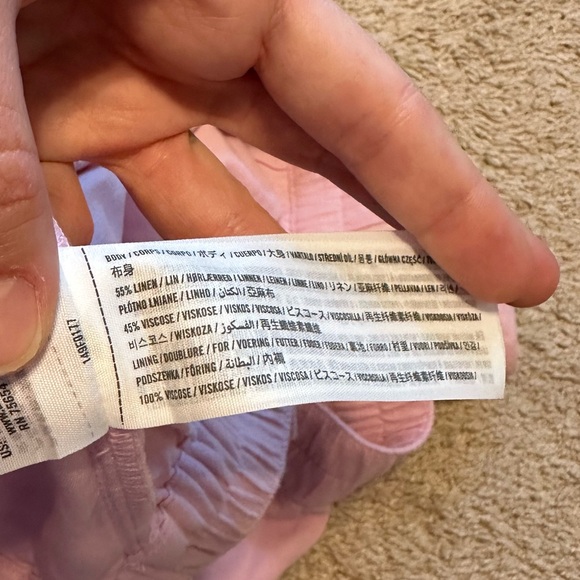 Abercrombie linen blend pull on shorts - Picture 7 of 7